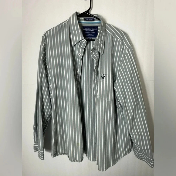 American Eagle Outfitters Other - American Eagle Button Down Front XL Shirt long Sleeve Striped Vintage Fit
